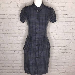 Burberry London Cotton and Silk Shirt Dress